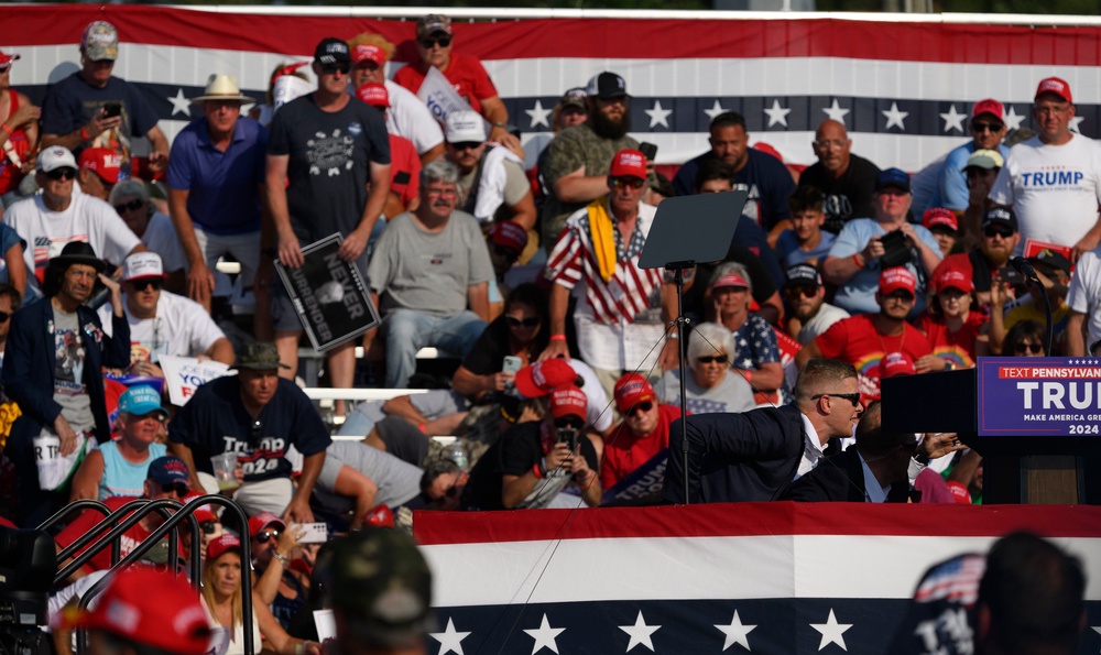 Copenhaver and Dutch suffered serious injuries after being shot at the Butler, Pennsylvania rally in 2024 (Getty)