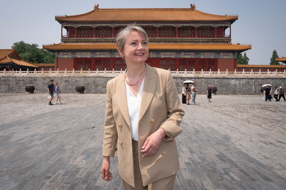 Ms Cooper was shown around the Forbidden City (Stefan Rousseau/PA) (PA Wire)