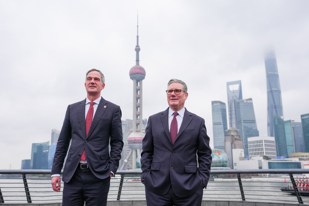 Prime Minister Sir Keir Starmer and Business and Trade Secretary Peter Kyle in Shanghai in January (PA) (PA Wire)