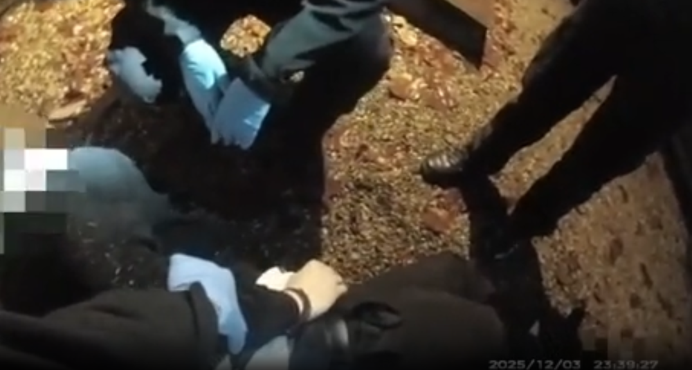 Bodycam footage shows the moment a dying Henry Nowak is arrested on suspicion of assault (Hampshire Police)