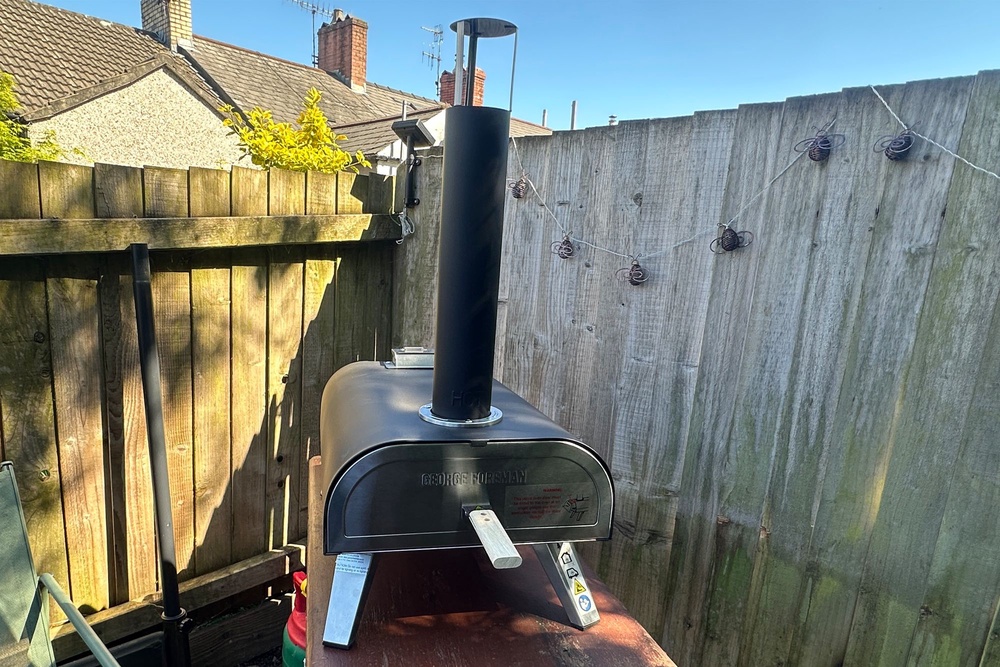 You can choose between wood and gas as the fuel (Rachael Penn/The Independent)