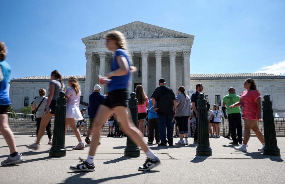 The justices granted the state’s emergency appeal to use a map it adopted three years ago that has a majority-Black population in just one of its seven congressional districts. The three liberal justices dissented (Getty)