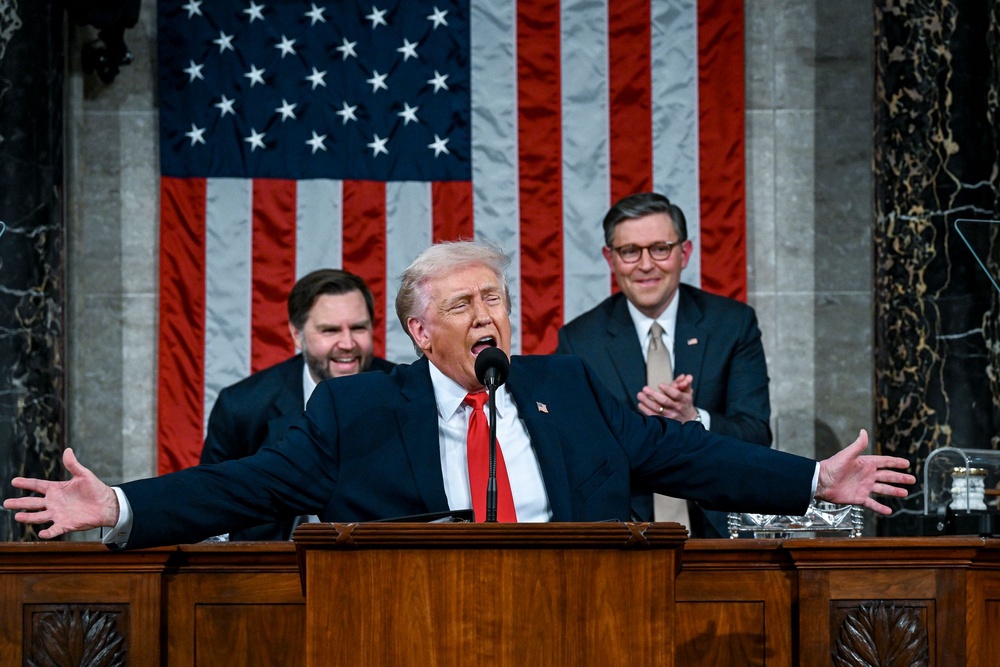Santos’ new alleged scheme reportedly centered around whether he would attend President Donald Trump’s State of the Union address (Getty Images)
