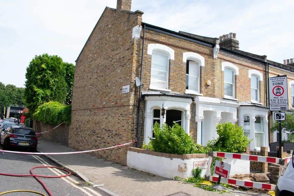 The aftermath of the gas explosion on 17 June last year (PA)