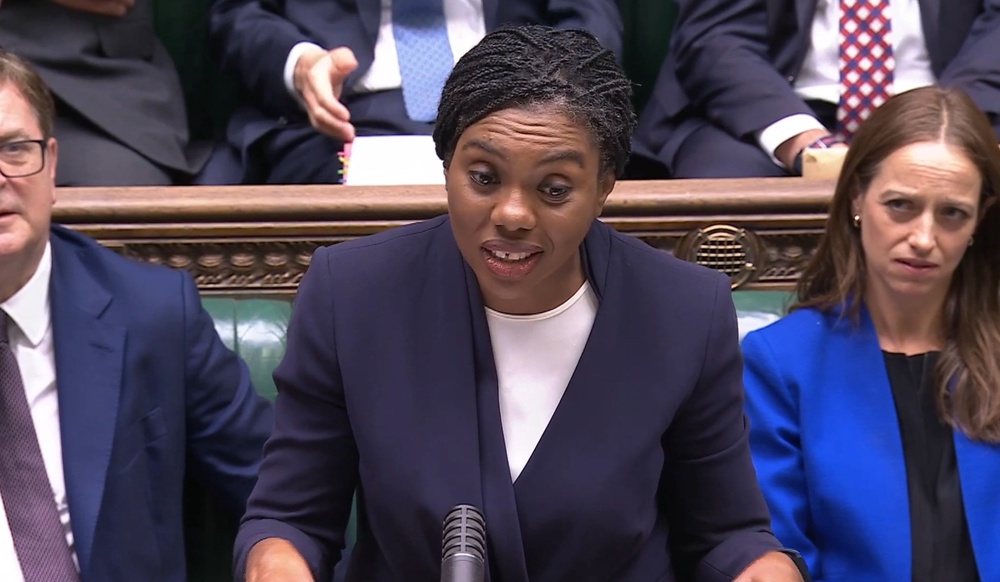 Kemi Badenoch seized on Mr McFadden’s messages (House of Commons/PA) (House of Commons/UK Parliament)