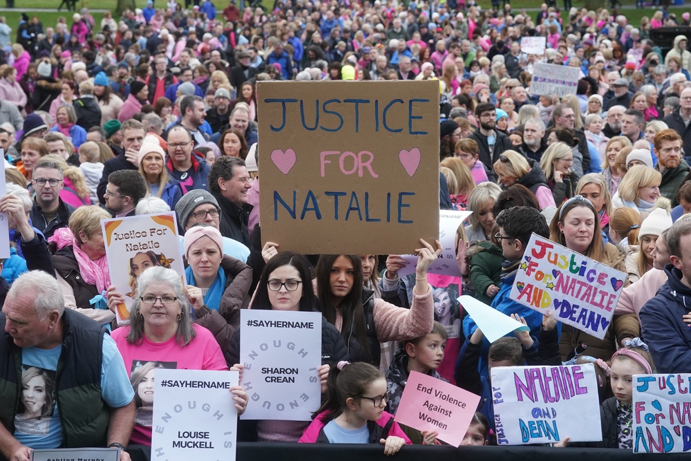 A vigil was held in Lurgan Park in Lurgan, Co Armagh, in memory of Ms McNally (Brian Lawless/PA) (PA Archive)