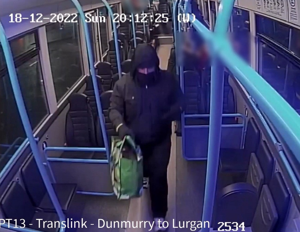 Stephen McCullagh was captured on CCTV (PSNI/PA) (PA Media)