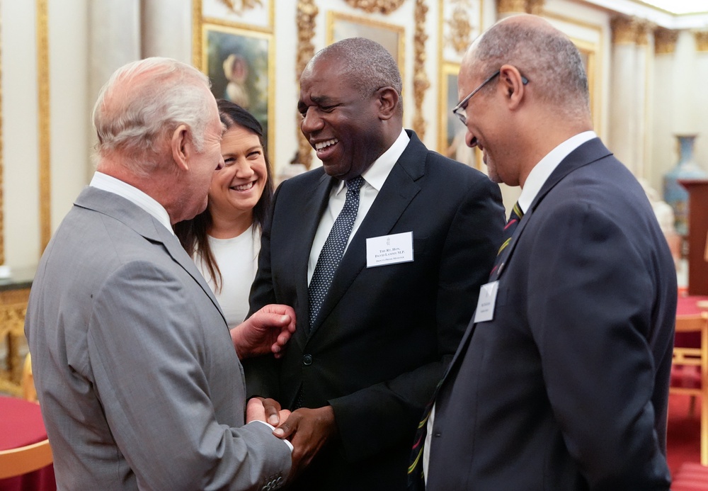 Charles met with Deputy Prime Minister David Lammy and Culture Secretary Lisa Nandy during the event (Andrew Matthews/PA) (PA Wire)