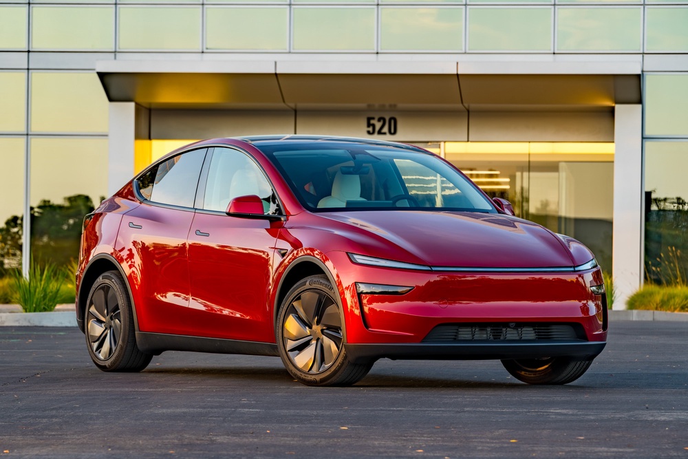The Tesla Model Y remains one of the more engaging electric SUVs to drive (Edmunds via AP)