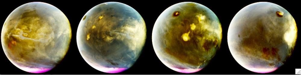 Four-in-one photos of Mars taken by NASA's Maven spacecraft (NASA via AP)