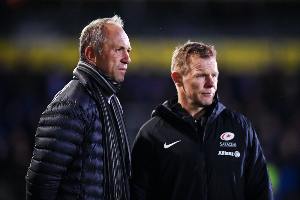 Brendan Venter (left) will take over from Mark McCall (Getty)