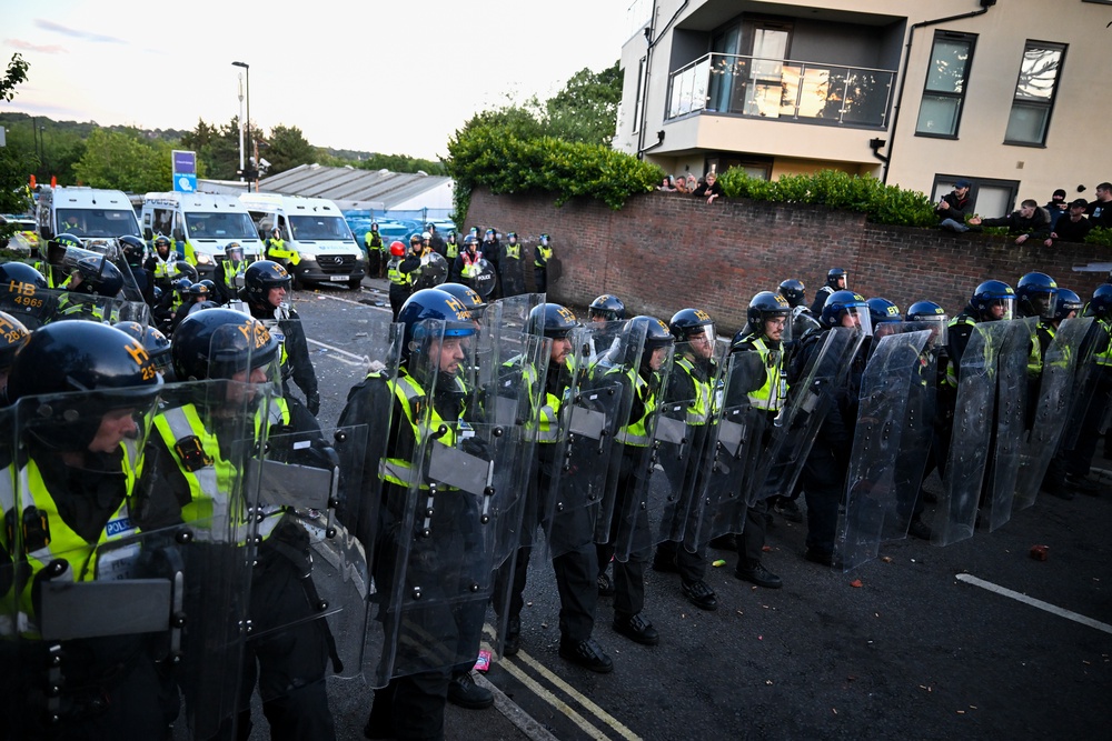 Two men will appear in court following the disorder in Southampton in the wake of the sentencing of Henry Nowak’s murderer (Getty)