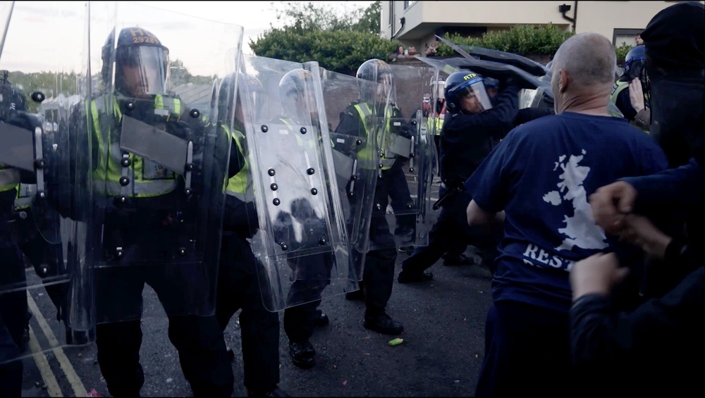 There were violent clashes in Southampton between police and protesters (Jamie Lashmar/PA) (PA Wire)
