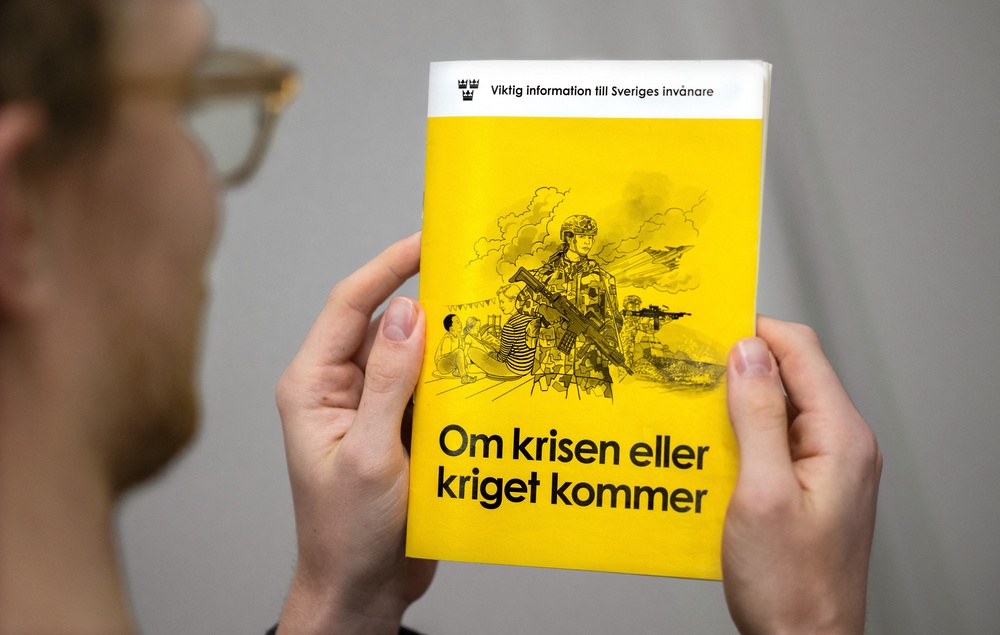 The preparedness booklet ‘If the crisis or war comes’ was distributed to all Swedish households in late 2024 (AFP/Getty)