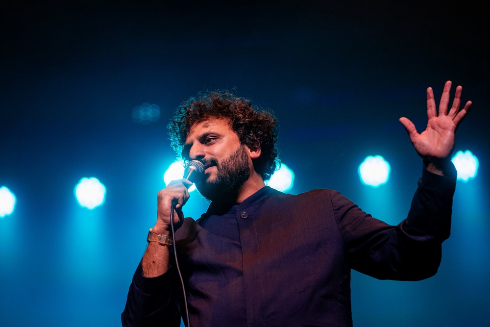 Nish Kumar performing on his last tour (Supplied)
