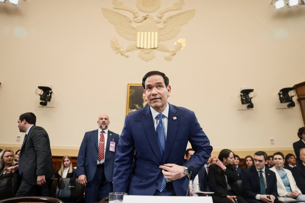 Marco Rubio arrives to testify at a U.S. House Foreign Affairs Committee (Reuters)