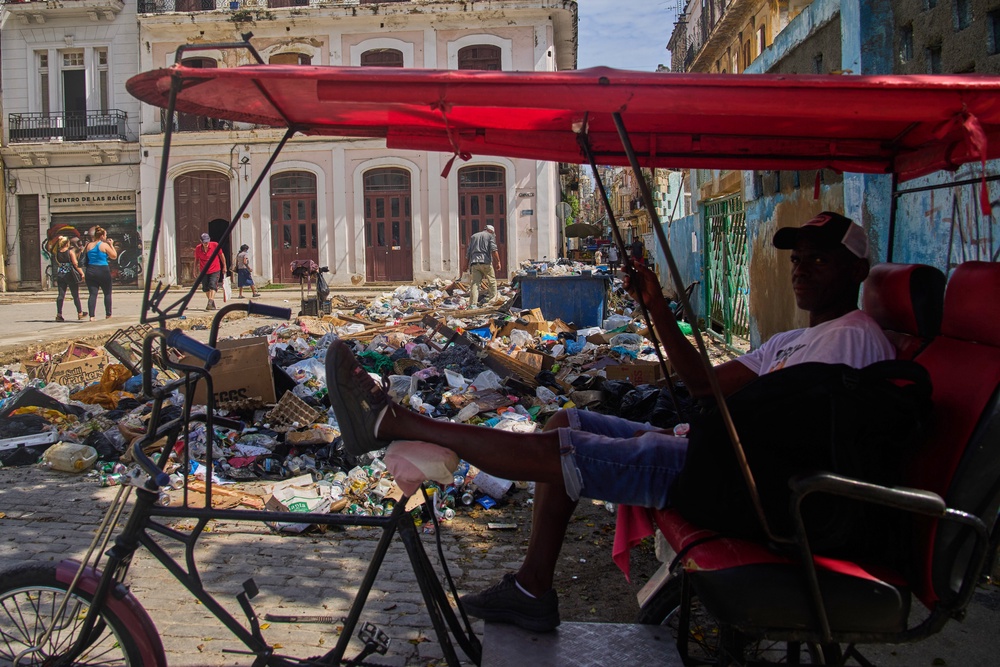 The situation deteriorated after a U.S. energy blockade triggered power outages, water shortages and a fuel crisis that brought state-run garbage trucks to a standstill (Copyright 2026 The Associated Press. All right reserved)