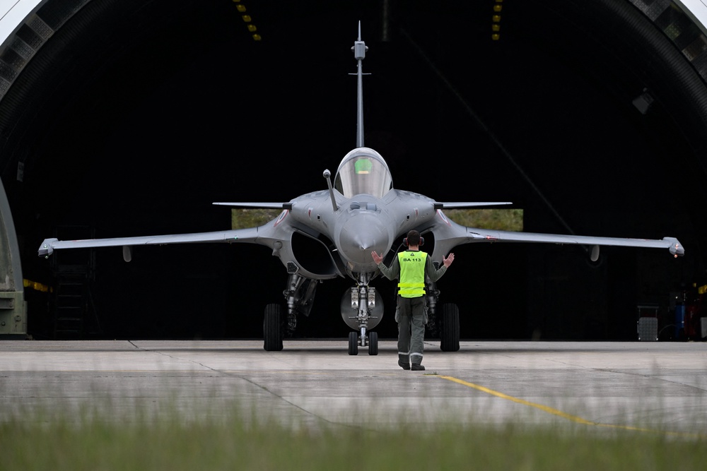 A French Rafale aircraft in May (AFP/Getty)