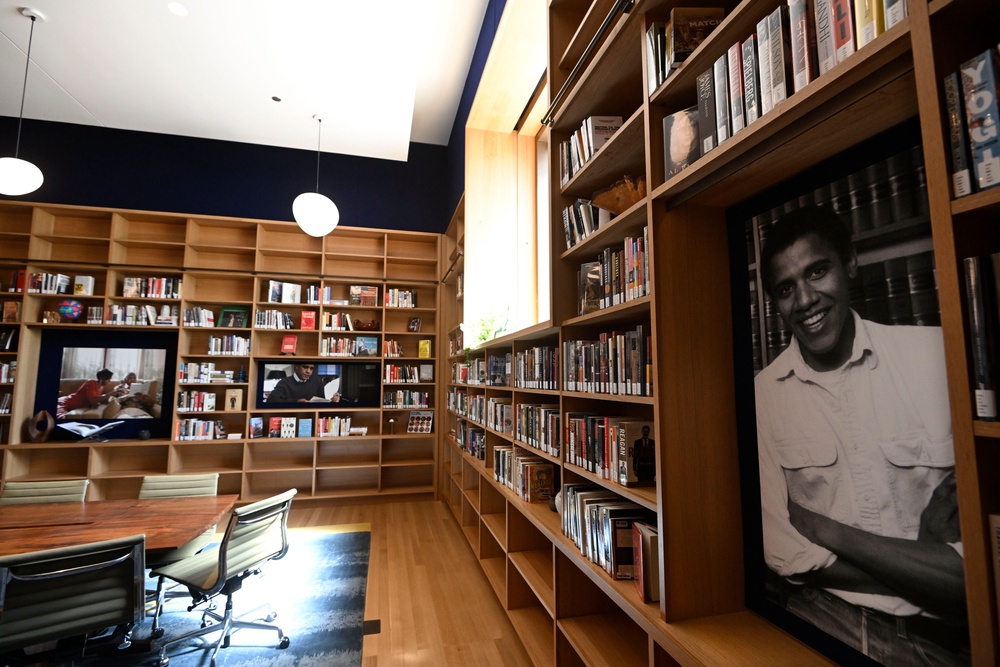 The President's reading room at the Chicago Public Library at the Obama Presidential Center (AP Photo/Paul Beaty)