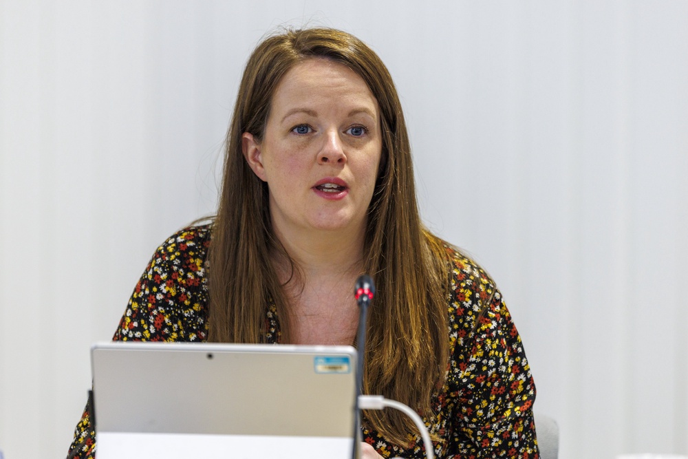 Alliance MLA Nuala McAllister during a meeting of the Policing Board on Thursday (Liam McBurney/PA) (PA Wire)