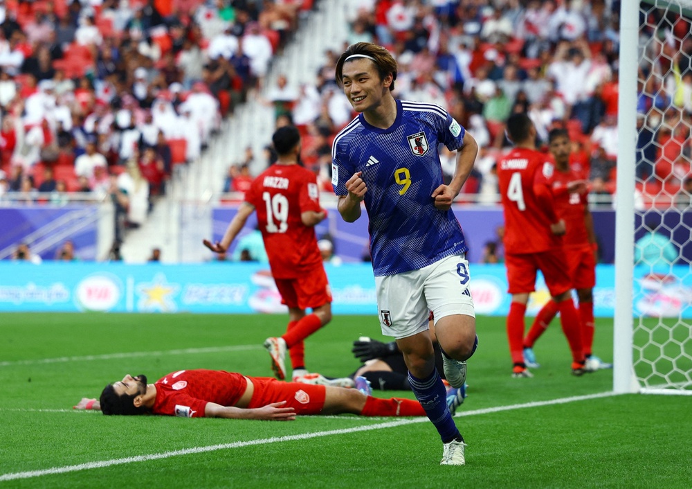 Japan's Ayase Ueda will lead the line (Reuters)