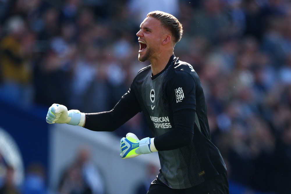 Verbruggen in action for Brighton at the Amex Stadium last month (Getty)