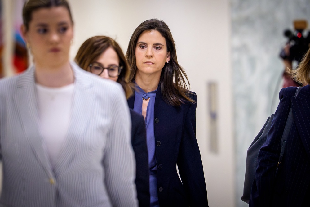 The committee’s criminal referral follows testimony from Epstein survivor Sarah Kellen, his former assistant, who testified that she was ‘groomed’ and ‘sexually and psychologically abused’ by the sex offender (Getty)