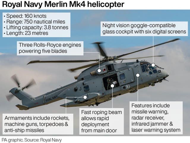 Image from: Three Royal Navy helicopter crash victims named as Healey pays tribute
