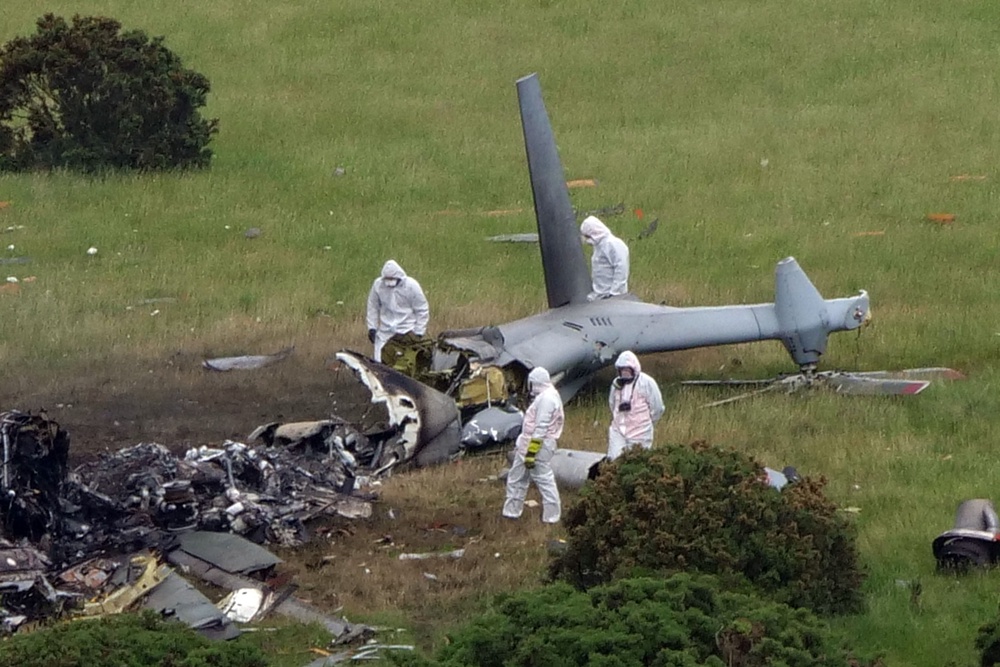 The scene in Sourton Down, near Okehampton in Devon (PA) (PA Wire)