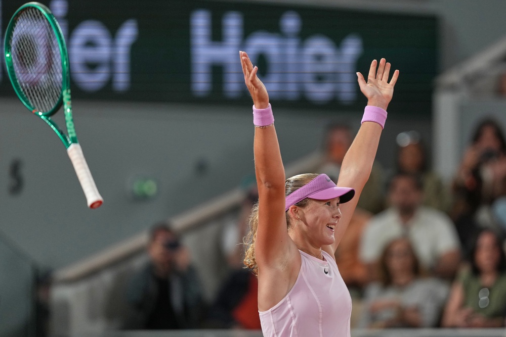 Eighth seed Mirra Andreeva is into her first major final (AP)