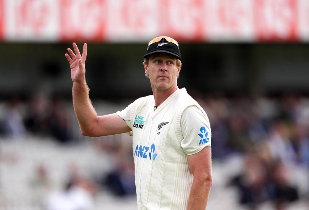 Kyle Jamieson took five of the 16 wickets to fall on day one (Ben Whitley/PA) (PA Wire)