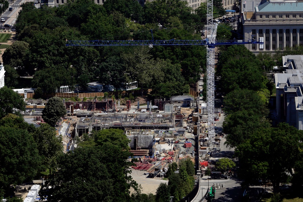 Construction of the White House ballroom was briefly halted in April, then resumed by an appeals court as a legal fight continues (AP)