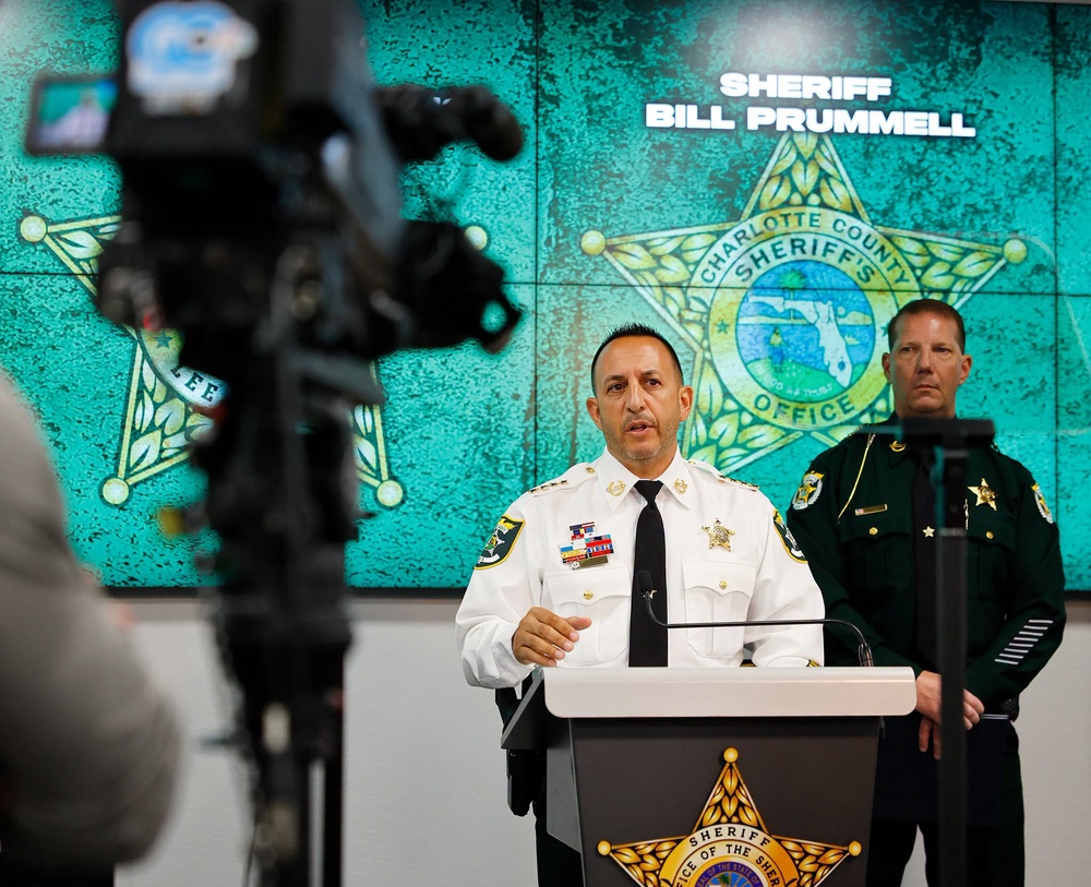 'This sorry excuse for a man left this woman exposed, discarded, and alone while he selfishly carried on with his life,' Lee County Sheriff Carmine Marceno said (Lee County Sheriff's Office)