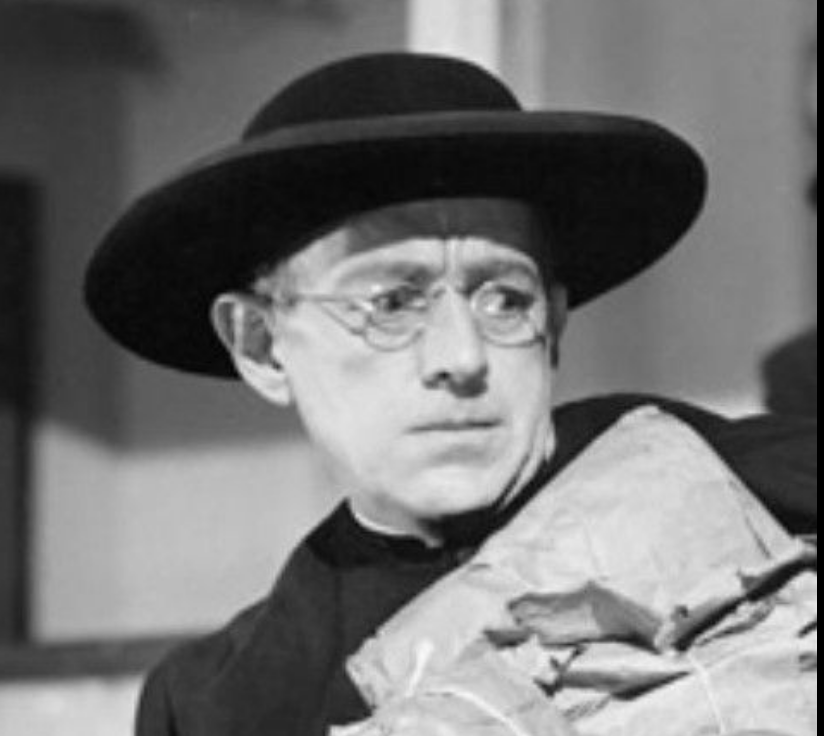 Alec Guinness in 1954 Father Brown film (Columbia Pictures)