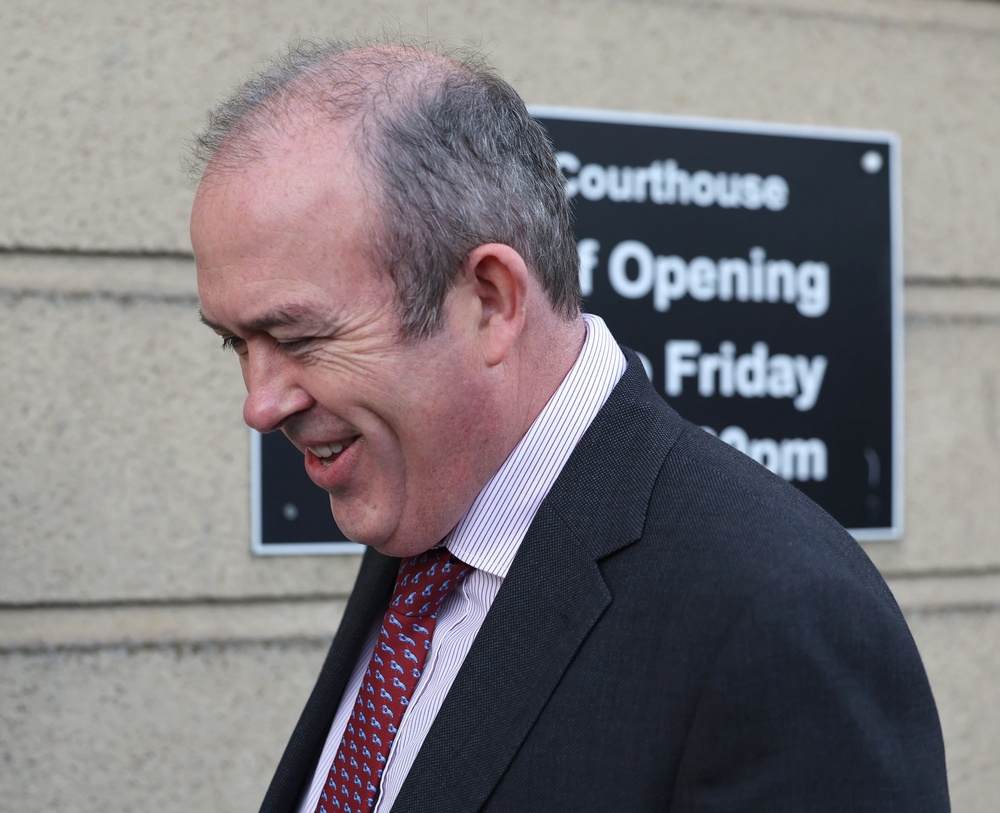 Kieran Vaughan KC arriving at Newry Crown Court (Damien Eagers/PA) (PA Wire)