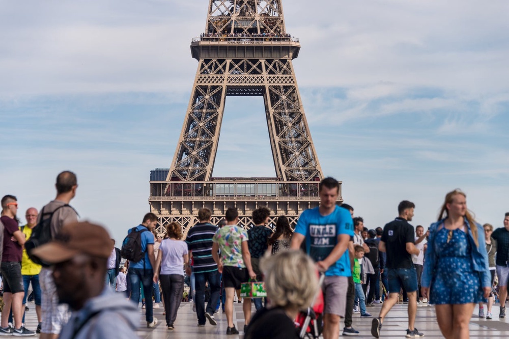 The Trocadero esplanade is one of the busiest areas of Paris thanks to its direct view of the Eiffel Tower (Getty Images)