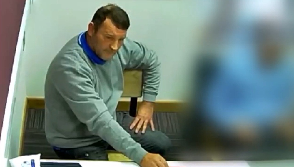 Paul Quinn during a police interview (PA Media)
