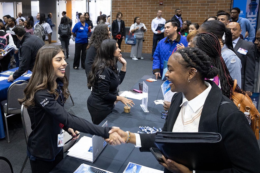 Employers aren’t hiring or firing, making the current job market tough to get into (Getty)