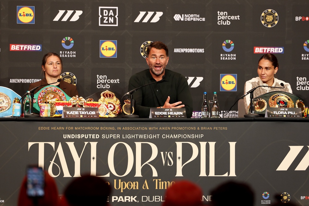 Boxer Katie Taylor, left, will look to finish off her career with another memorable performance (Damien Eagers/PA) (PA Wire)