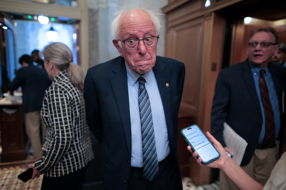 Sen. Bernie Sanders (I-Vt.) has vocally defended Platner, a political protege. (Getty)
