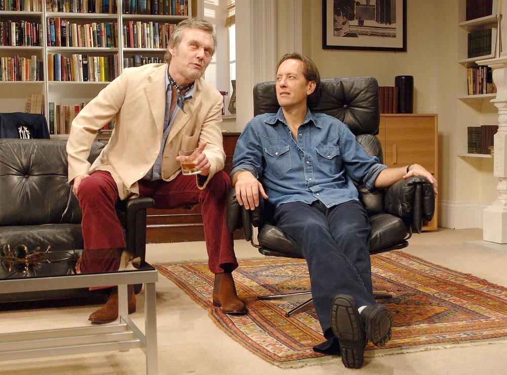 With Richard E Grant at a photocall for the stage production Otherwise Engaged in 2005 (Ian West/PA) (PA Archive)