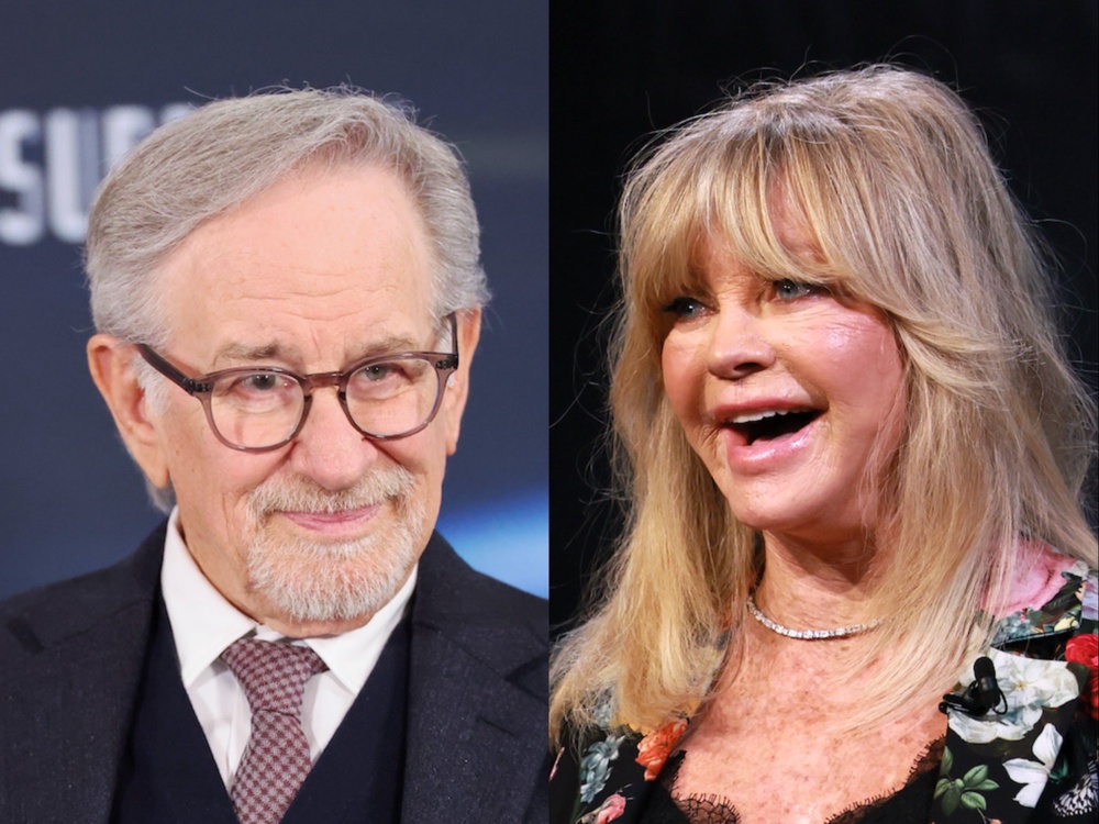 Steven Spielberg honoured Goldie Hawn at ‘Disclosure Day’ premiere (Getty Images)