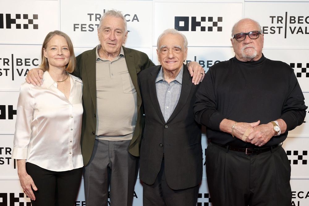 Jodie Foster, Robert De Niro, Martin Scorsese and Paul Schrader attended a 'Taxi Driver' screening and Q&A at the 2026 Tribeca Film Festival (Getty)