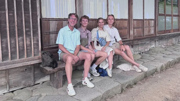 The Higginbotham family was in Japan to celebrate Weston’s younger brother’s high school graduation (GoFundMe)