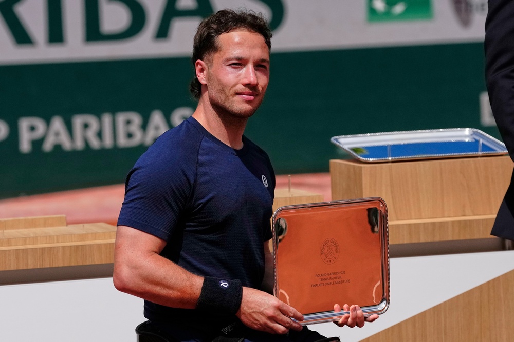 Alfie Hewett lost a second consecutive French Open final to Tokito Oda (AP)