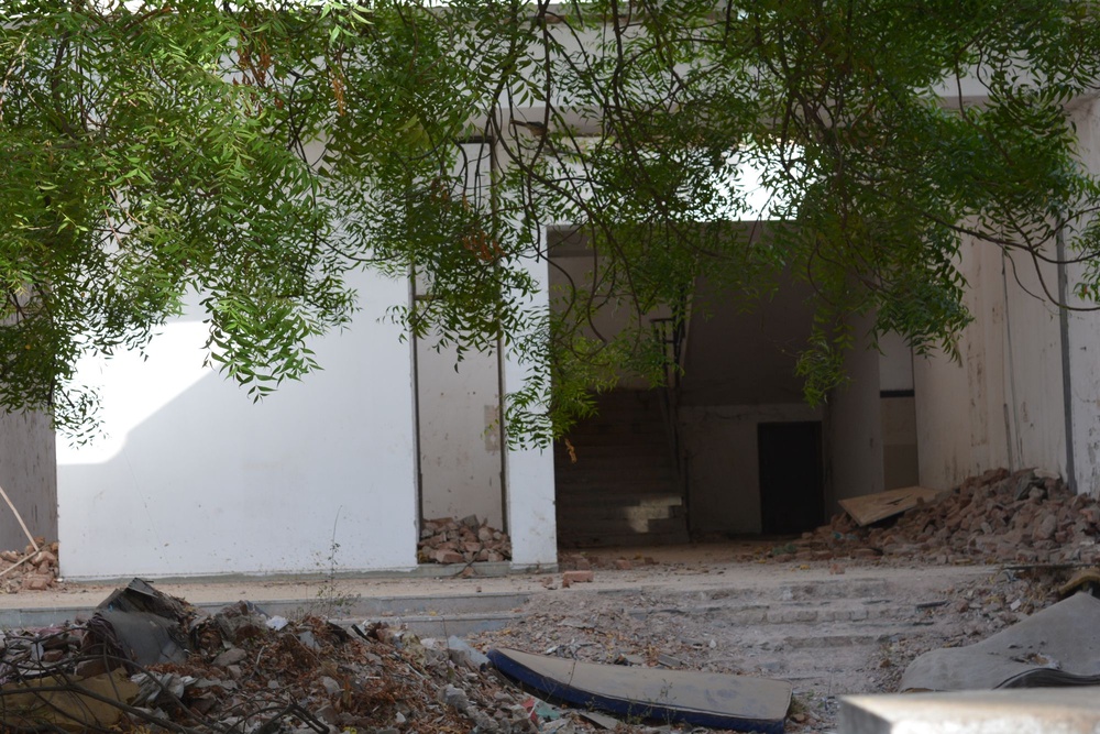 The entrance to the hostel compound in BJ Medical College (The Independent)