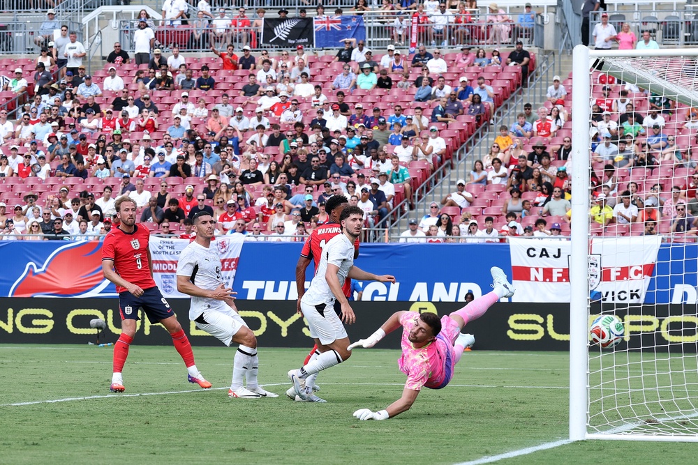 Harry Kane's scored the only goal in England’s first warm-up match against New Zealand (Getty)