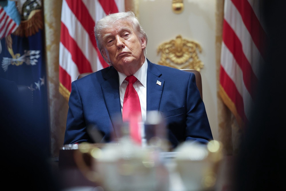 President Donald Trump is expected to attend Monday's NBA Finals Game 3 between the New York Knicks and the San Antonio Spurs at Madison Square Garden (Getty Images)