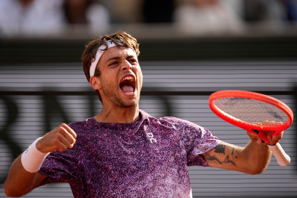 After a dire opening set Cobolli fought back, before his resistance broke in the decider (AP)