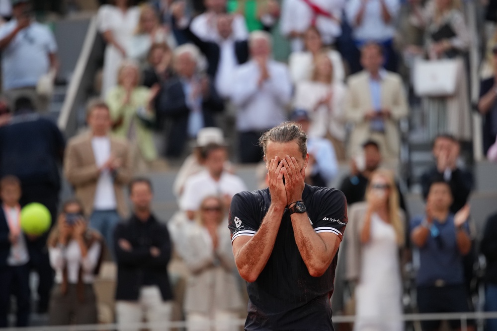 Zverev appeared in disbelief as he finally won a major title (AP)